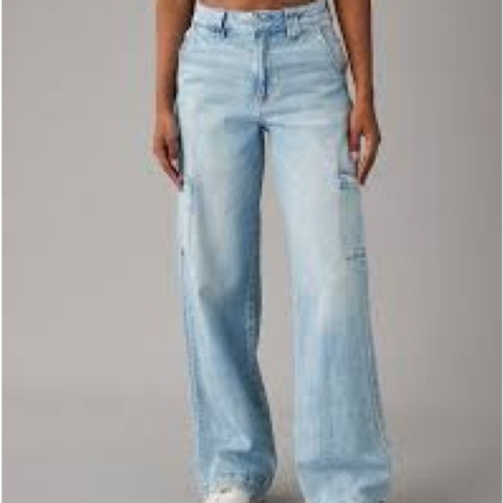 American Eagle Outfitters Light Blue Flare Jeans